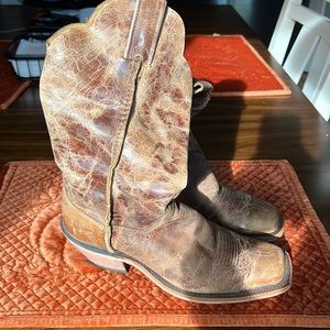 Pair of Justin cowboy boots. Purchased at Wild Bill’s in Dallas, TX.